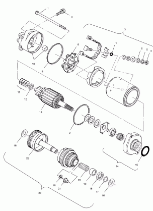 STARTING MOTOR - B994596 (4955995599c005)