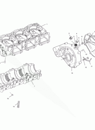 CRANKCASE - B994596 (4955995599b013)