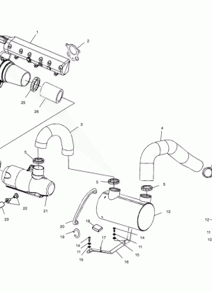 EXHAUST SYSTEM - B994596 (4955995599b005)