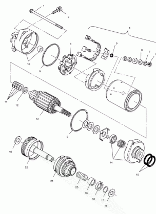 STARTING MOTOR - B994978 (4951515151c009)