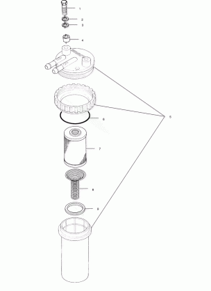 FUEL / WATER SEPARATOR - I995095 (4951455145C011)