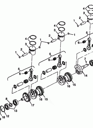 CRANKSHAFT & PISTON - B984590 (4946314631c003)