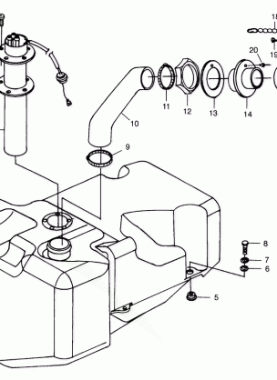 FUEL TANK - B984673 (4945164516a010)