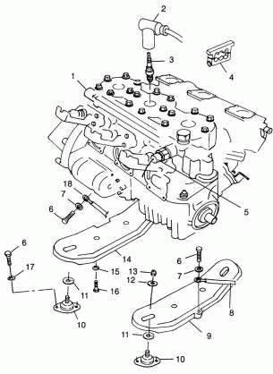 ENGINE MOUNTING - B984978 (4945834583b001)