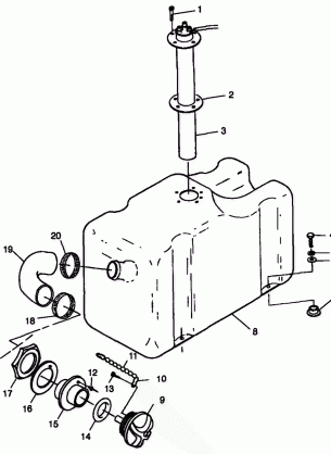 FUEL TANK - B984590 (4946314631a009)