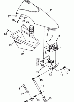 FRONT STORAGE COMPARTMENT - I984673 (4945164516a009)