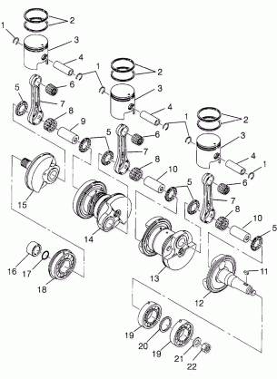 CRANKSHAFT & PISTON - B974978 (4941254125c004)