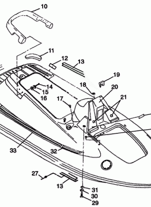 HULL and BODY SL 700 B974071 Intl. SL 700 I974071 SL 700 Deluxe B974072 a (4940874087A005)