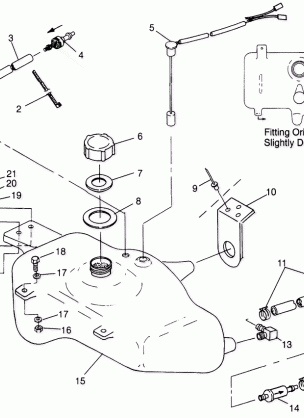 OIL TANK SL 700 B974071 Intl. SL 700 I974071 SL 700 Deluxe B974072 and In (4940874087A014)