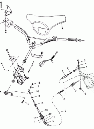 STEERING SL 700 B974071 Intl. SL 700 I974071 SL 700 Deluxe B974072 and In (4940874087B002)