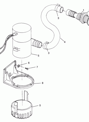 BILGE PUMP SL 700 B974071 Intl. SL 700 I974071 SL 700 Deluxe B974072 and (4940874087C001)