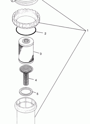 FUEL / WATER SEPARATOR SL 700 B974071 Intl. SL 700 I974071 SL 700 Deluxe B9 (4940874087C014)