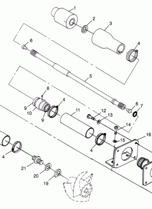 DRIVE SYSTEM HURRICANE B974473 and Intl. HURRICANE I974473 (4941044104B003)