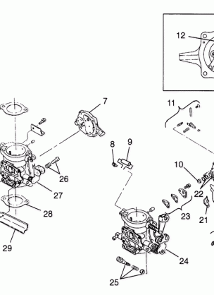 CARBURETOR HURRICANE B974473 and Intl. HURRICANE I974473 (4941044104C003)