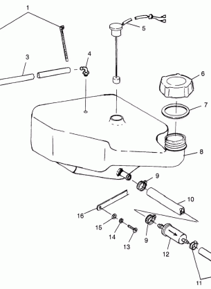 OIL TANK SLTX B974590 and INTL. SLTX I974590 (4941214121A012)