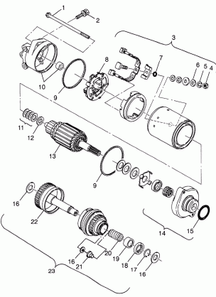 STARTING MOTOR SLTX B974590 and INTL. SLTX I974590 (4941214121C006)