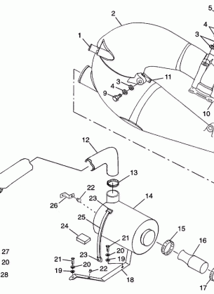 EXHAUST SYSTEM SLTX B974590 and INTL. SLTX I974590 (4941214121B004)