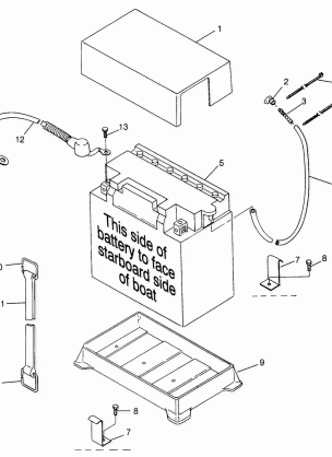 BATTERY BOX SL 700 B974071 Intl. SL 700 I974071 SL 700 Deluxe B974072 and (4940874087B008)