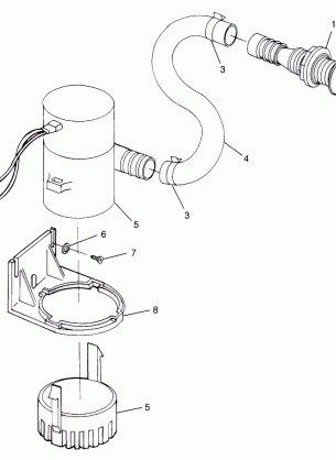 BILGE PUMP SL 780 B974088 and Intl. SL 780 I974088 (4940924092B013)