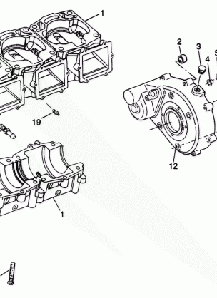 CRANKCASE SL 900 B974091 and SL 1050 B974090 (4940974097C002)