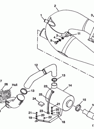 EXHAUST SYSTEM SL 900 B974091 and SL 1050 B974090 (4940974097B007)