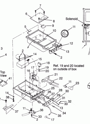 ELECTRICAL BOX HURRICANE B974473 and Intl. HURRICANE I974473 (4941044104B010)