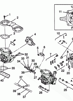 CARBURETOR SLT 700 B974572 (4941124112C001)