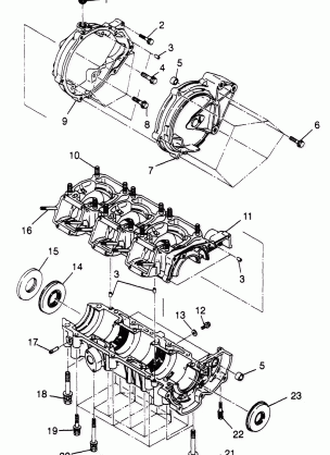 CRANKCASE SLT 780 B974588 (4941174117B013)