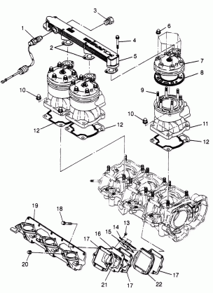 CYLINDER & MANIFOLD SLT 780 B974588 (4941174117B014)