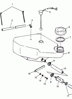 OIL TANK SLT 780 B974588 (4941174117A012)