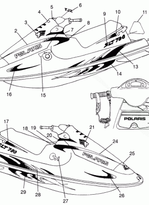 DECALS SLT 780 B974588 (4941174117A007)