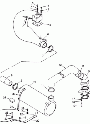 EXHAUST SYSTEM SLT 780 B974588 (4941174117B004)