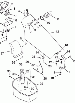 FRONT STORAGE COMPARTMENT SLT 780 B974588 (4941174117A008)