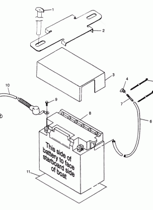 BATTERY BOX SLT 780 B974588 (4941174117B005)