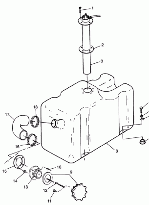 FUEL TANK SLT 780 B974588 (4941174117A009)