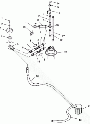 FUEL SYSTEM SL 700 B964066 and Intl. SL 700 I964066 (4935633563A010)