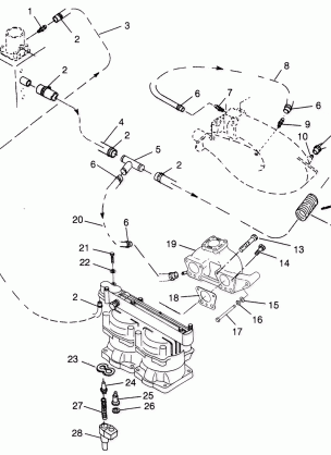 COOLING SYSTEM SL 700 B964066 and  Intl. SL 700 I964066 (4935633563B009)