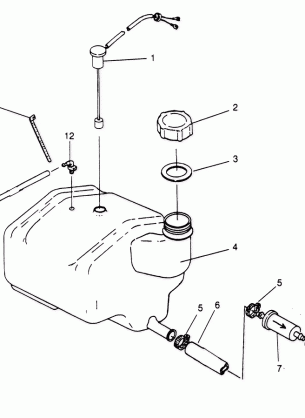 OIL TANK SLT 700 B964166 and Intl. SLT 700 I964166 (4933923392A014)