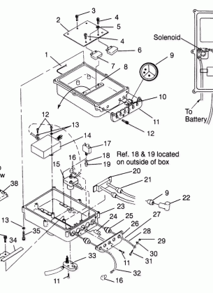 ELECTRICAL BOX SLT 700 B964166 and Intl. SLT 700 I964166 (4933923392B010)