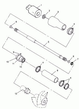 DRIVE SYSTEM SL 900 B964291 and  Intl. SL 900 I964291 (4935583558B002)