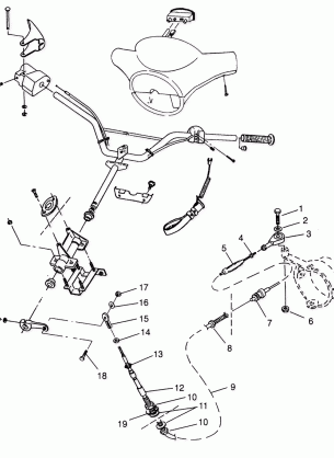 STEERING SL 900 B964291 and  Intl. SL 900 I964291 (4935583558A014)