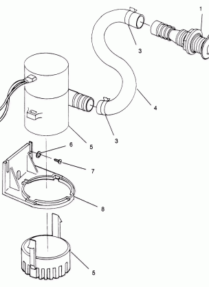 BILGE PUMP SL 900 B964291 and Intl. SL 900 I964291 (4935583558B014)