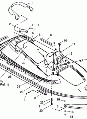 HULL and BODY SL 900 B964291 and  Intl. SL 900 I964291 (4935583558A005)