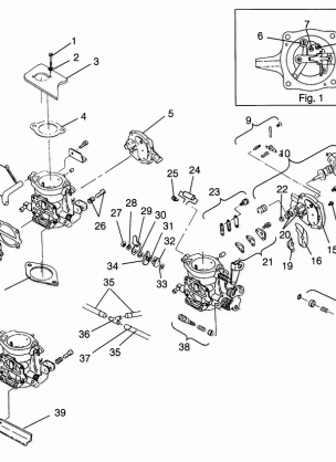 CARBURETOR SL 900 B964291 and Intl. SL 900 I964291 (4935583558C004)