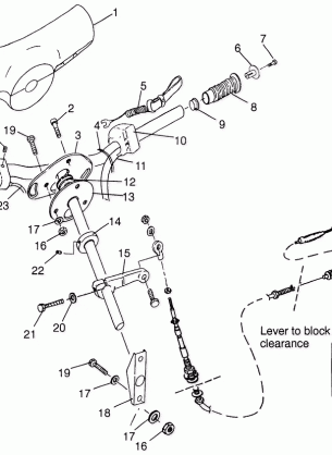 STEERING HURRICANE B964466 and Intl. HURRICANE I964466 (4935733573A013)