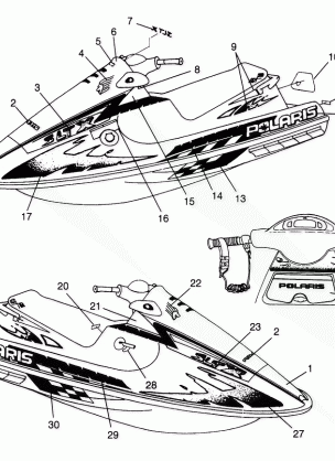 DECALS SLTX B964590 and Intl. SLTX I964590 (4935783578A007)