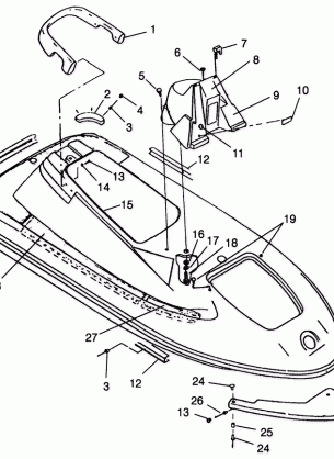 HULL and BODY SL 780 B964087 and Intl. SL 780 I964087 (4935523552A005)