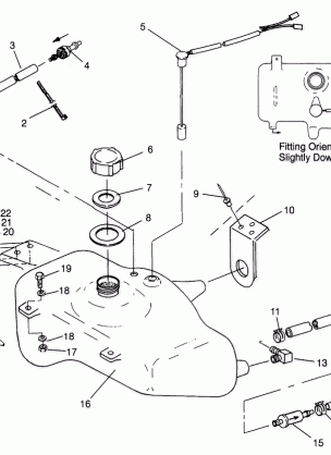 OIL TANK SLX 780 B964287 and Intl. SLX 780 I964287 (4937443744A012)