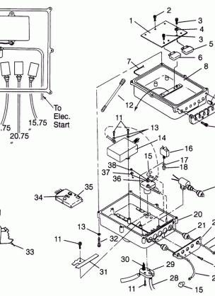 ELECTRICAL BOX SLX 780 B964287 and  Intl. SLX 780 I964287 (4937443744B011)