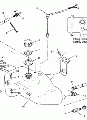 OIL TANK SL 900 B964291 and  Intl. SL 900 I964291 (4935583558A012)